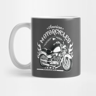 American Motorcycle Biker Style Mug